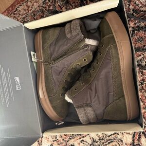 New Cougar DAX Olive suede and Gray High-Top Sneaker boots waterproof winter 8